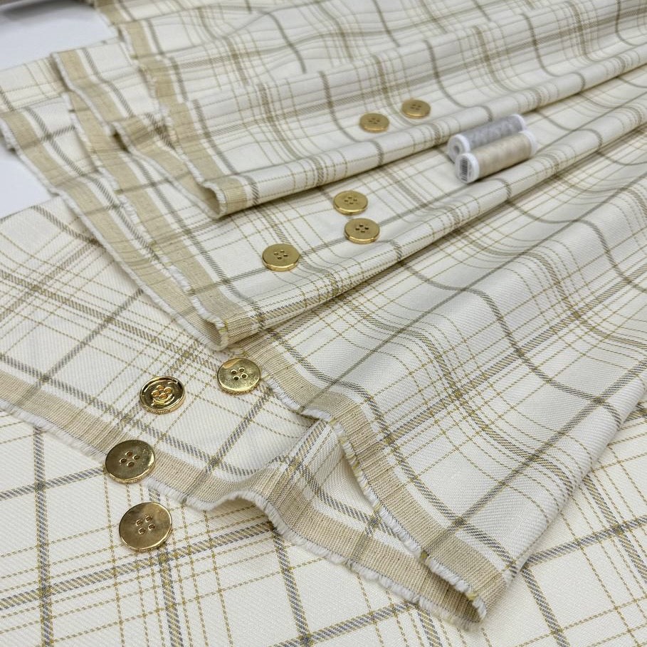 Костюмная Лоро Пиана, шерсть 70% лен 30%, ширина 155 см