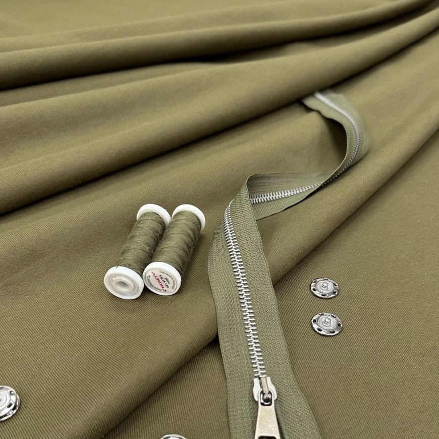 Футер оливковый хлопок шир 170 см