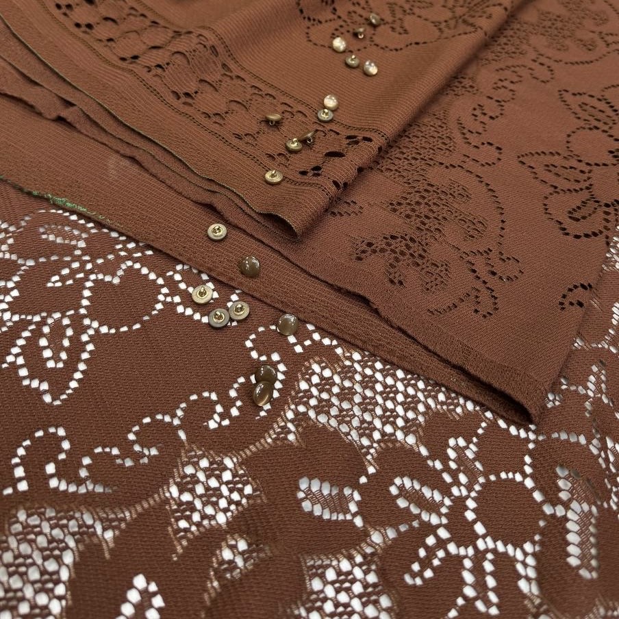 Кружевное полотно Валентино, хлопок 80% п\а 20%, купон 225*150 см