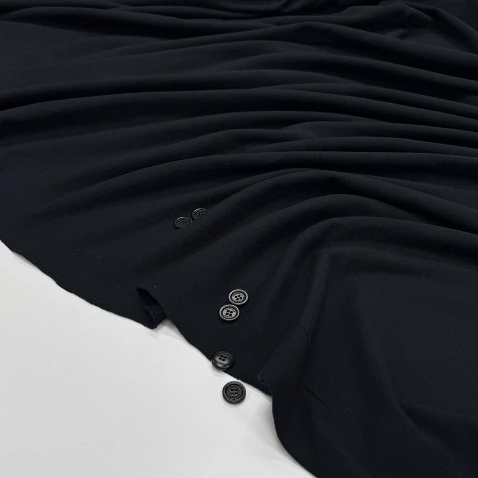 футер чёрный хлопок эластан шир 135 см