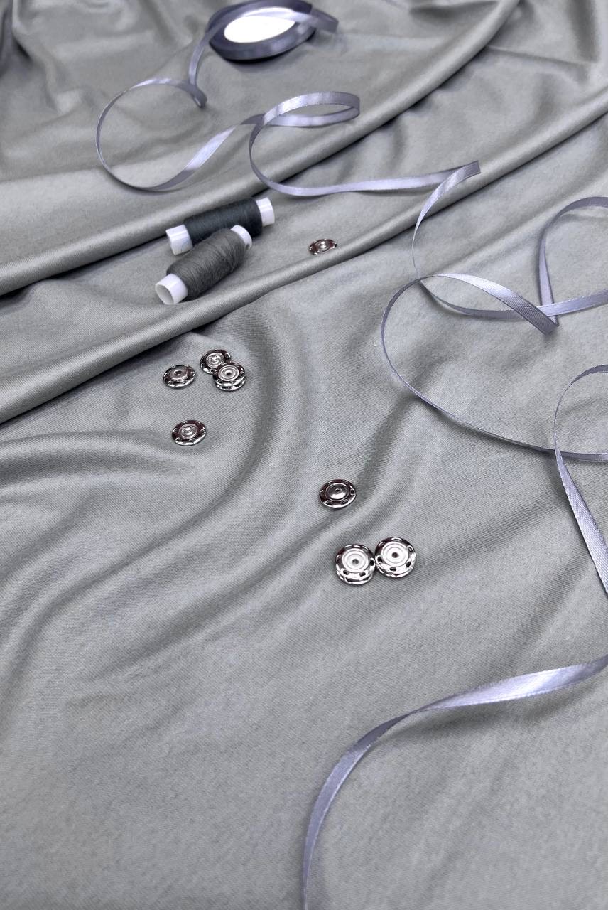 Трикотажное Серое Лоро Пиана полотно кашемир шир 150 см