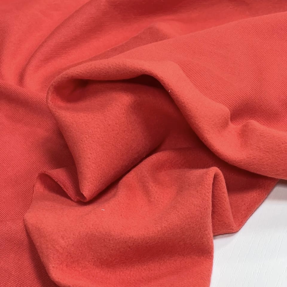 Футер оранжевый хлопок шир 200 см