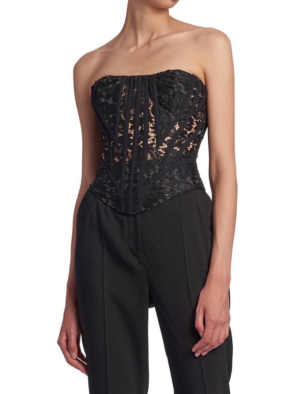 Кружевное полотно, черное, вискоза 50% п\а 50%, шир 35 см