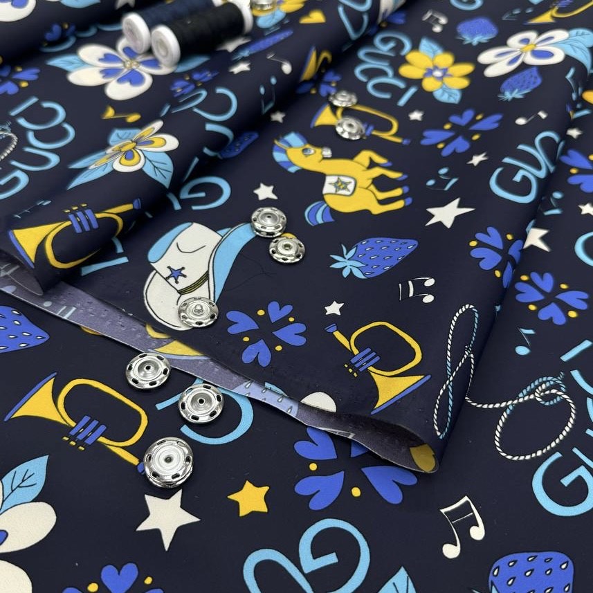 Плащевая Гуччи,п/э,шир 148