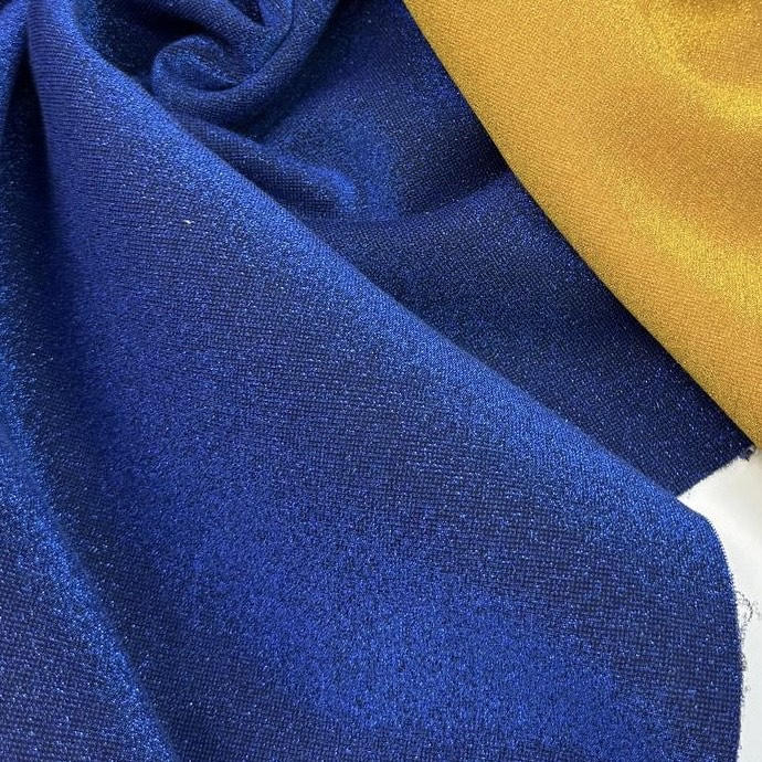 Трикотаж синий с люрексом Пуччи хлопок, синт. вол-но, люрекс ш. 165 см